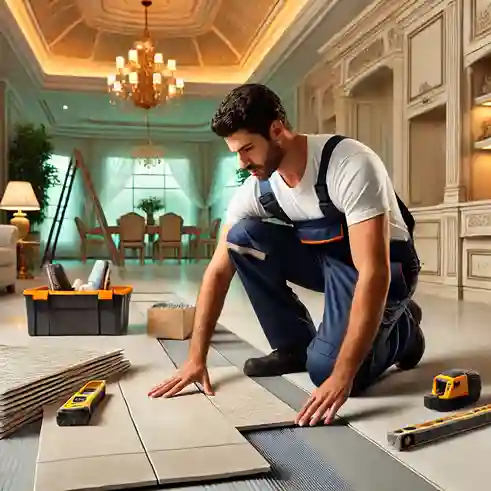 معلم تركيب سيراميك حوائط